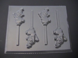 511sp Snowman Ollie Frozen Chocolate or Hard Candy Lollipop Mold